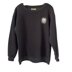 Ron Jon Surf Shop Adult L Charcoal Gray Pull Over Fleece Sweatshirt